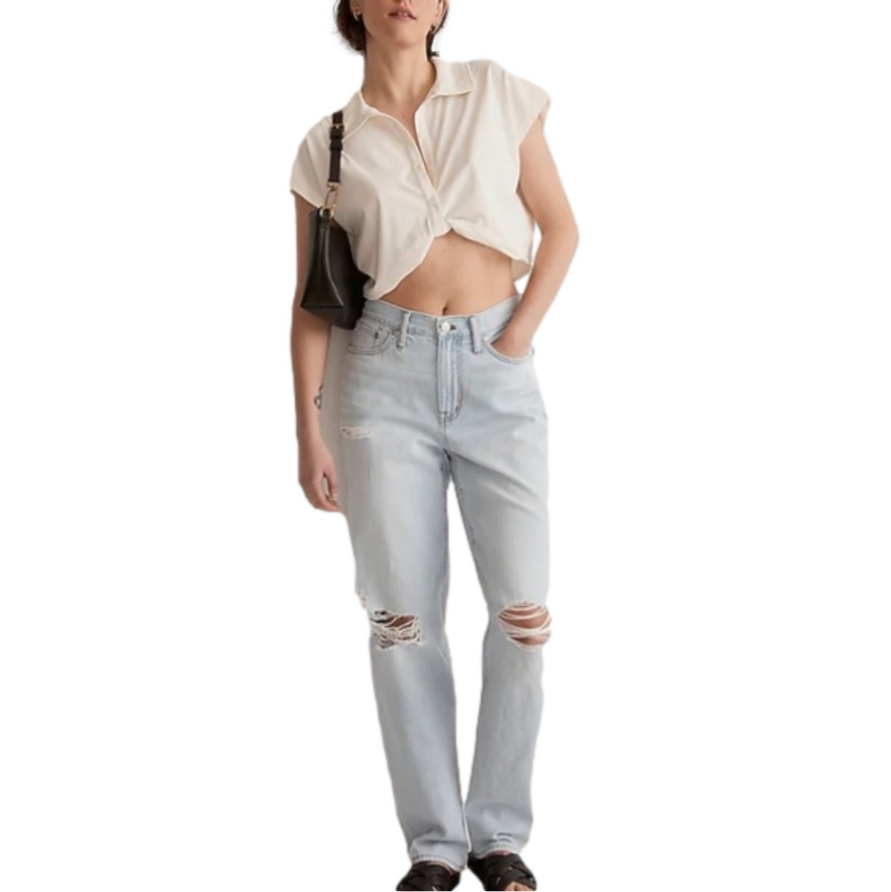 Madewell Loose Fit Straight leg Slouchy Boyfriend Jean